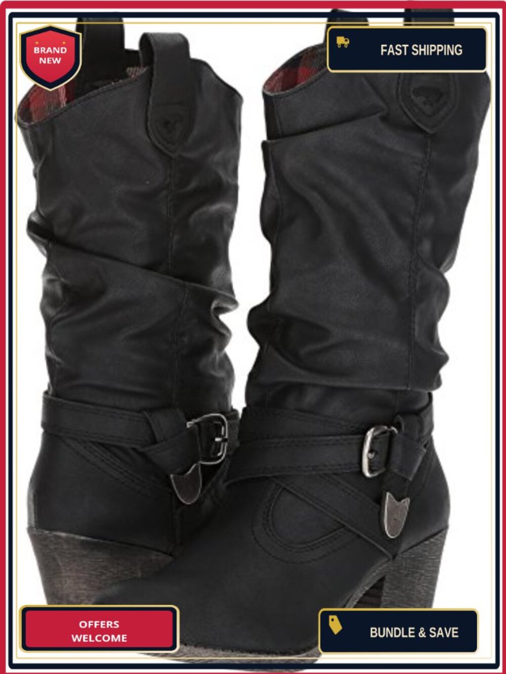 Rocket Dog Sidestep Women's Mid-Calf Pull-On Snow Boots